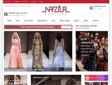 Tablet Screenshot of nazilacouture.com